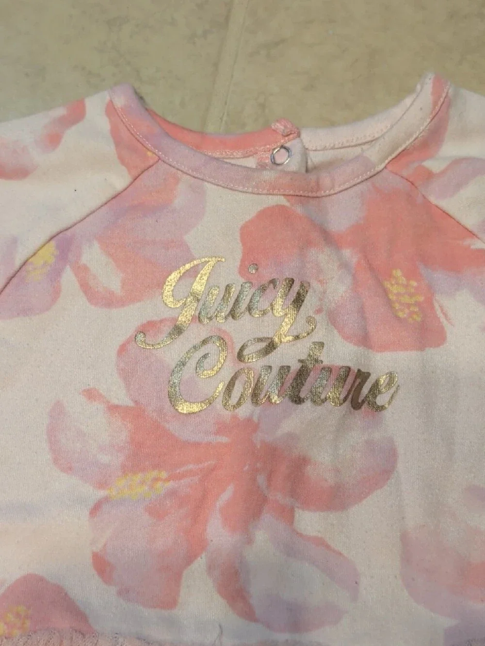 Juicy Couture Pink Floral Tutu One-Piece